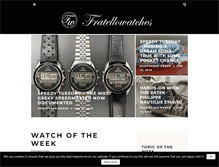 Tablet Screenshot of fratellowatches.com